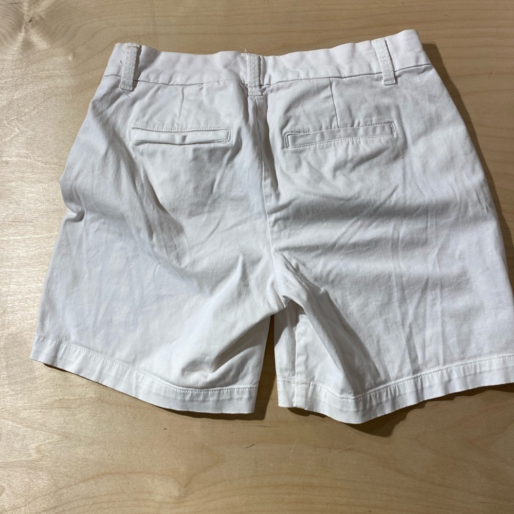 Crown & Ivy Caroline White Women's Shorts with Pink Lining 4 (NH) - Picture 7 of 8